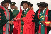 Ouattara distingué docteur honoris causa de l’Académie nigériane de défense